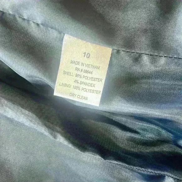 John Meyer Navy jacket long sleeve zipper with snap front 10. Exc condition - Picture 8 of 9